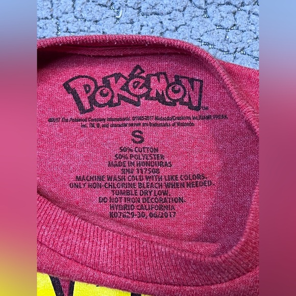 Pokémon Trainer Short Sleeve Little Boys T Shirt Size Small Red And Yellow - Picture 4 of 7